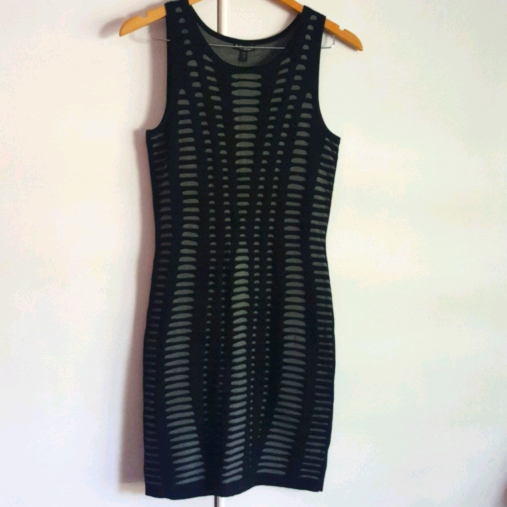 Express, Black / Gray, Soft Tank Dress - Picture 2 of 7